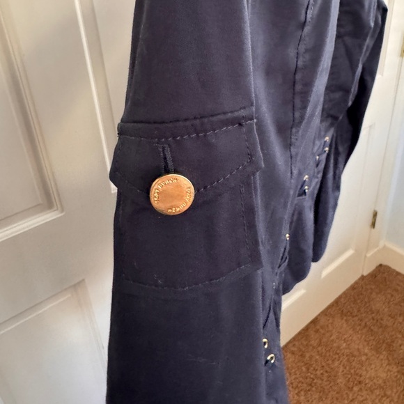 Navy Military Style Tory Burch Blue Women's Jacket - Picture 12 of 12